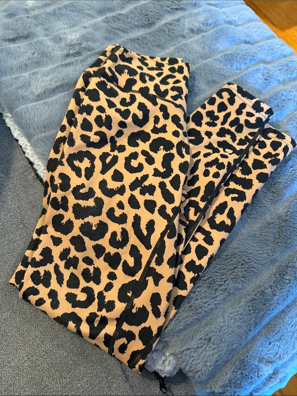 Balance Athletica Leopard Print Leggings in Tan and Black